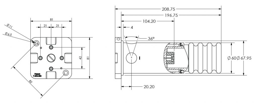 X-ray tube for XRD short/standard length